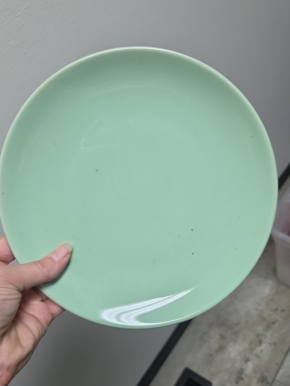 IKEA Mint Green Ceramic Plate